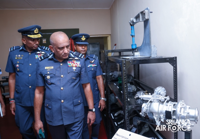 COMMANDER'S INSPECTION OF SLAF BASE ANURADHAPURA