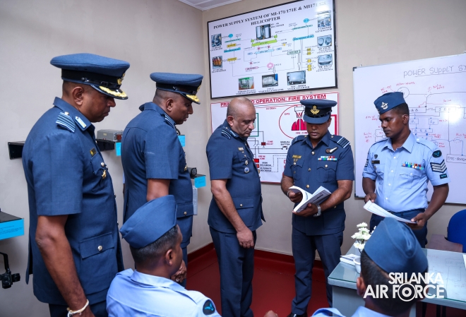 COMMANDER'S INSPECTION OF SLAF BASE ANURADHAPURA