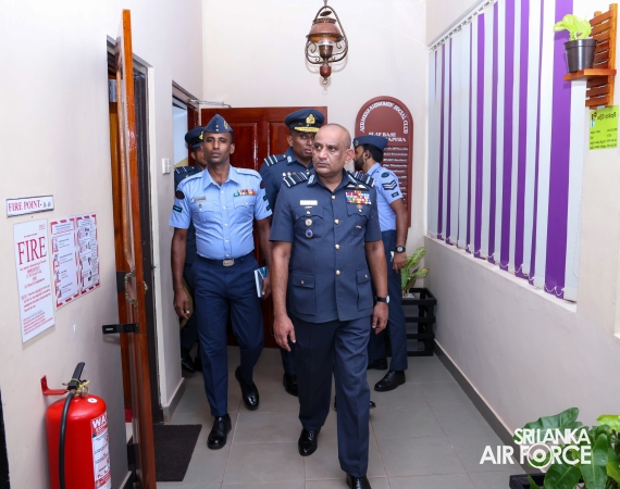 COMMANDER'S INSPECTION OF SLAF BASE ANURADHAPURA
