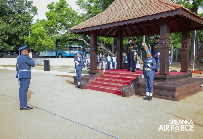 COMMANDER'S INSPECTION OF SLAF BASE ANURADHAPURA