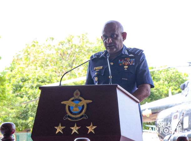 COMMANDER'S INSPECTION OF SLAF BASE ANURADHAPURA