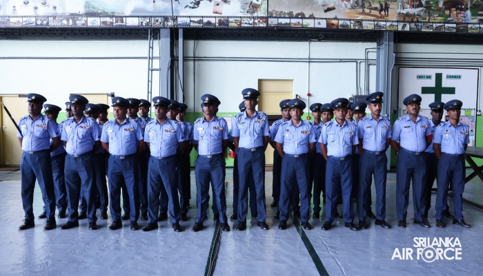 COMMANDER'S INSPECTION OF SLAF BASE ANURADHAPURA
