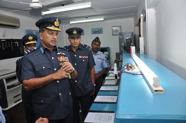 ගුවන් හමුදාපතිතුමන් අනුරාධපුර කඳවුරේ වාර්ෂික පරීක්ෂනය සිදුකරයි