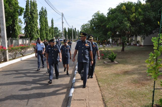 ගුවන් හමුදාපතිතුමන් අනුරාධපුර කඳවුරේ වාර්ෂික පරීක්ෂනය සිදුකරයි