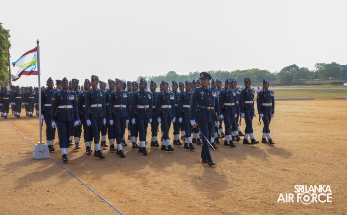 COMMANDER'S
INSPECTION OF SLAF BASE ANURADHAPURA