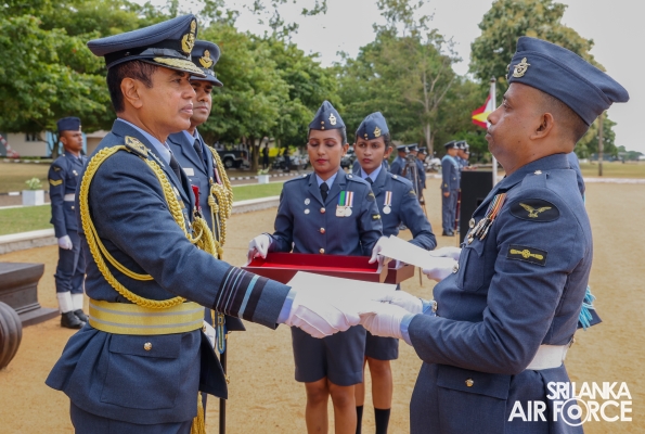 COMMANDER'S INSPECTION AT SLAF BASE ANURADHAPURA