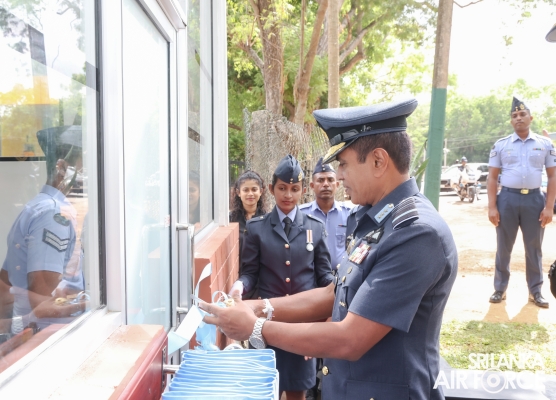 COMMANDER'S INSPECTION AT SLAF BASE ANURADHAPURA