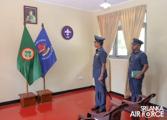 COMMANDER'S INSPECTION AT SLAF BASE ANURADHAPURA