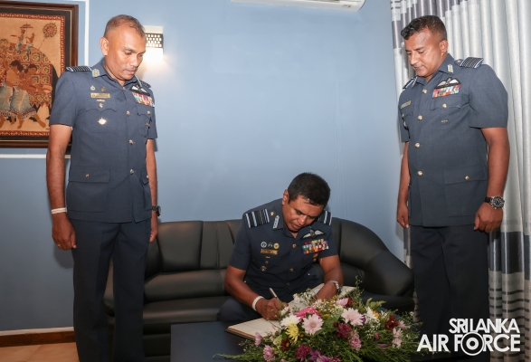 COMMANDER'S INSPECTION AT SLAF BASE ANURADHAPURA