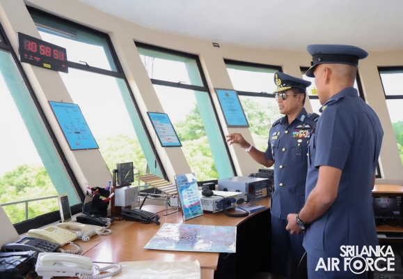 COMMANDER'S INSPECTION AT SLAF BASE ANURADHAPURA