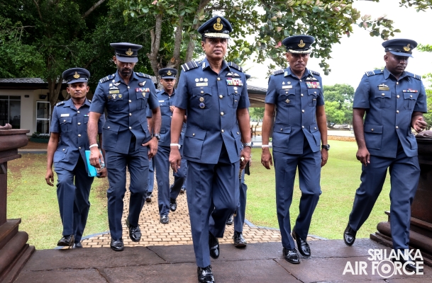 COMMANDER'S INSPECTION AT SLAF BASE ANURADHAPURA