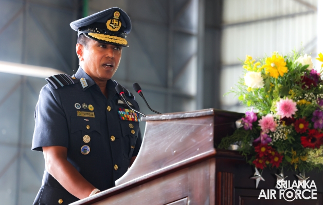 COMMANDER'S INSPECTION AT SLAF BASE ANURADHAPURA