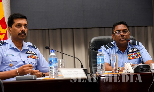 Colombo Air Symposium Press Briefing At Air Force Headquarters