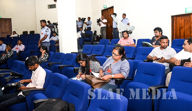 Colombo Air Symposium Press Briefing At Air Force Headquarters