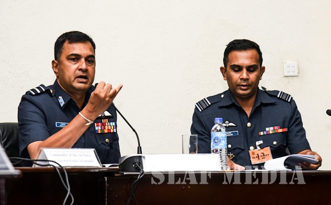 Colombo Air Symposium Press Briefing At Air Force Headquarters