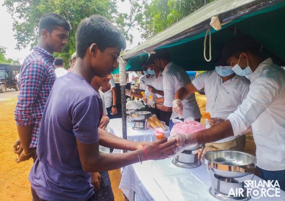 ECO FRIENDLY VESAK CELEBRATION BY SLAF BASE KATUNAYAKE