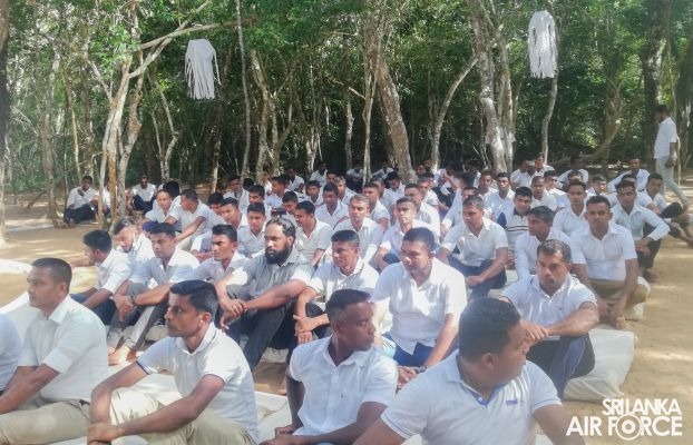 ECO FRIENDLY VESAK CELEBRATION BY SLAF BASE KATUNAYAKE