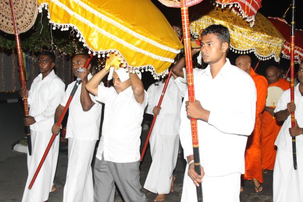 All Night Pirith Chanting and Alms Giving at Air Force Headquarters