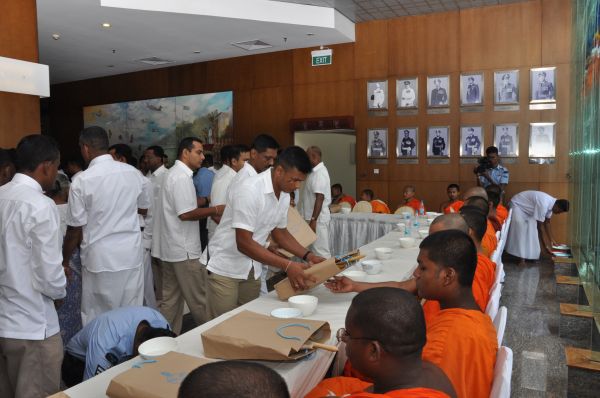 All Night Pirith Chanting and Alms Giving at Air Force Headquarters