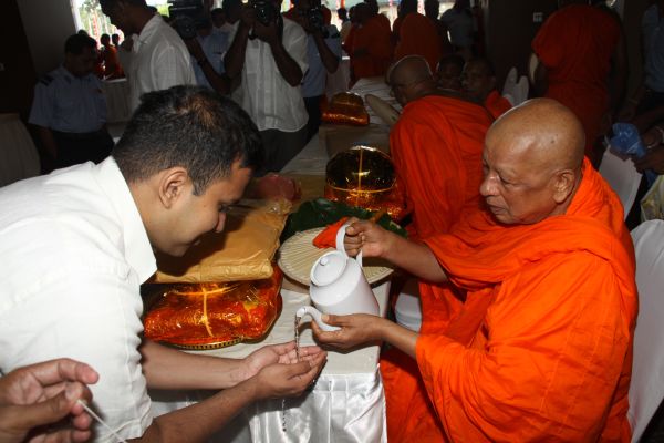 All Night Pirith Chanting and Alms Giving at Air Force Headquarters