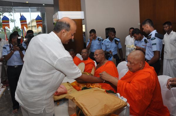All Night Pirith Chanting and Alms Giving at Air Force Headquarters