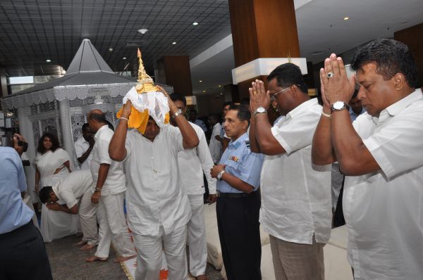All Night Pirith Chanting and Alms Giving at Air Force Headquarters
