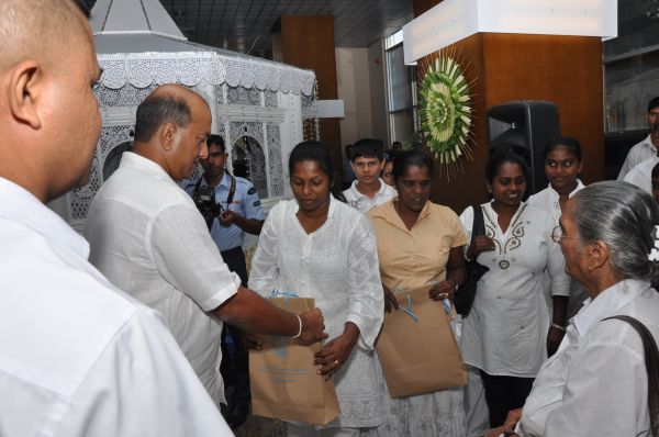 All Night Pirith Chanting and Alms Giving at Air Force Headquarters