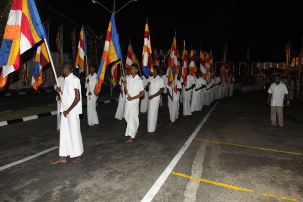 All Night Pirith Chanting and Alms Giving at Air Force Headquarters