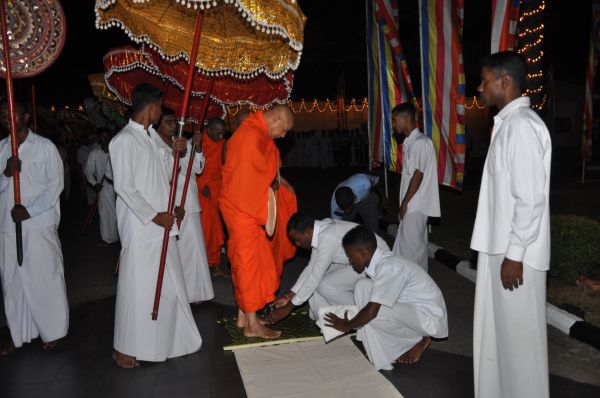 All Night Pirith Chanting and Alms Giving at Air Force Headquarters