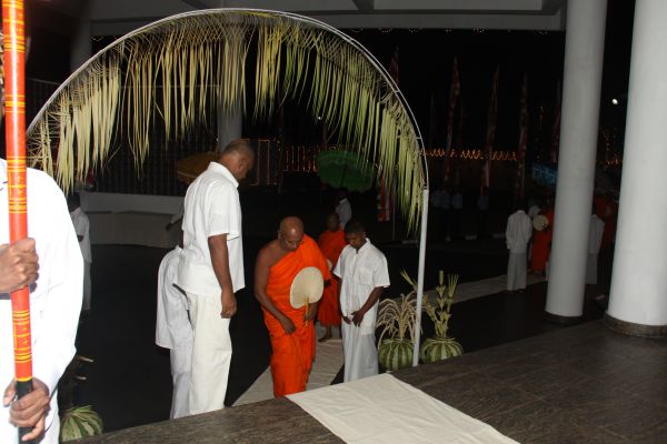 All Night Pirith Chanting and Alms Giving at Air Force Headquarters
