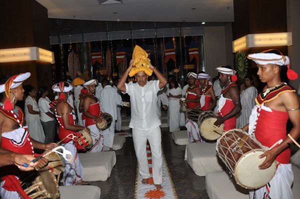 All Night Pirith Chanting and Alms Giving at Air Force Headquarters