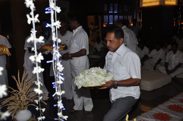 All Night Pirith Chanting and Alms Giving at Air Force Headquarters