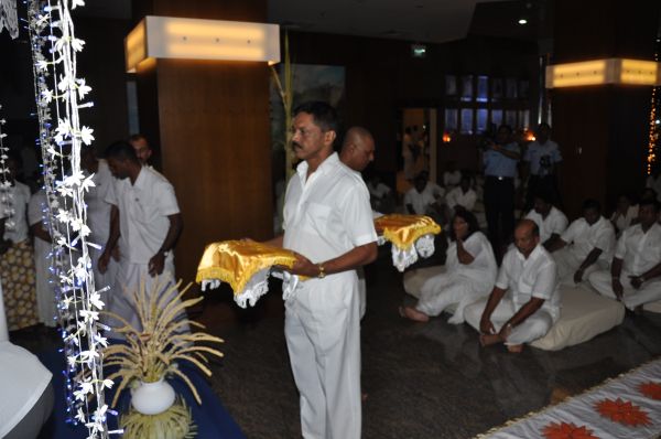 All Night Pirith Chanting and Alms Giving at Air Force Headquarters