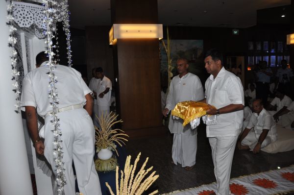 All Night Pirith Chanting and Alms Giving at Air Force Headquarters