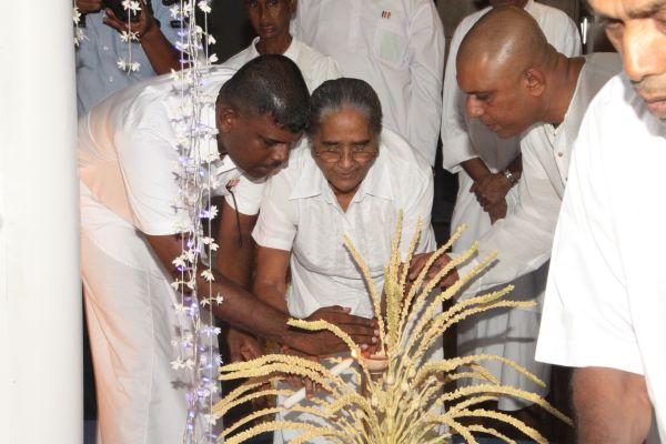 All Night Pirith Chanting and Alms Giving at Air Force Headquarters