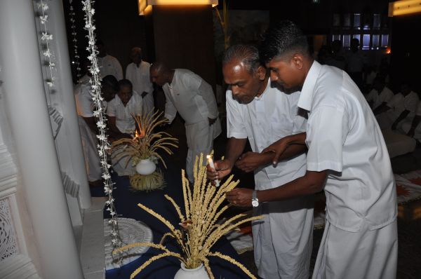 All Night Pirith Chanting and Alms Giving at Air Force Headquarters