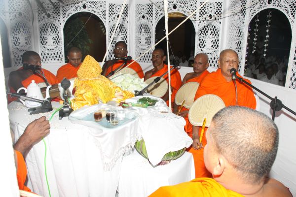 All Night Pirith Chanting and Alms Giving at Air Force Headquarters