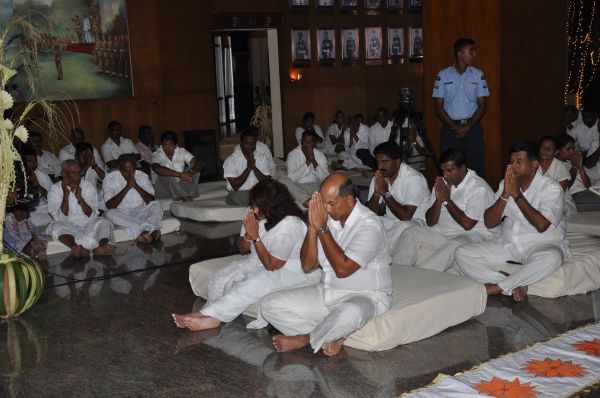 All Night Pirith Chanting and Alms Giving at Air Force Headquarters