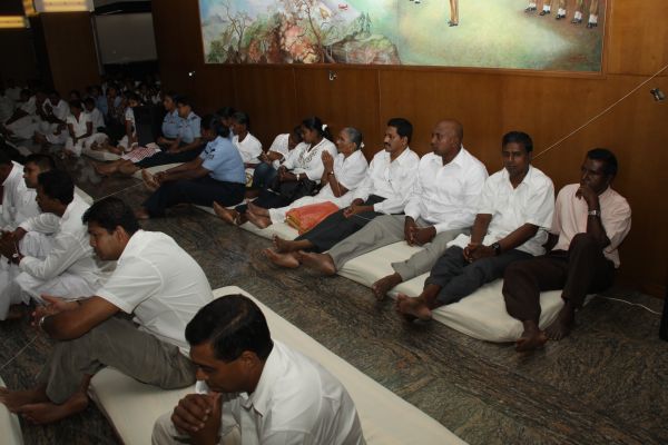 All Night Pirith Chanting and Alms Giving at Air Force Headquarters
