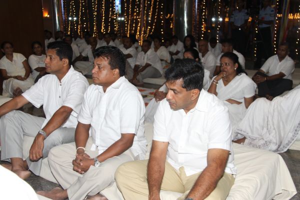 All Night Pirith Chanting and Alms Giving at Air Force Headquarters