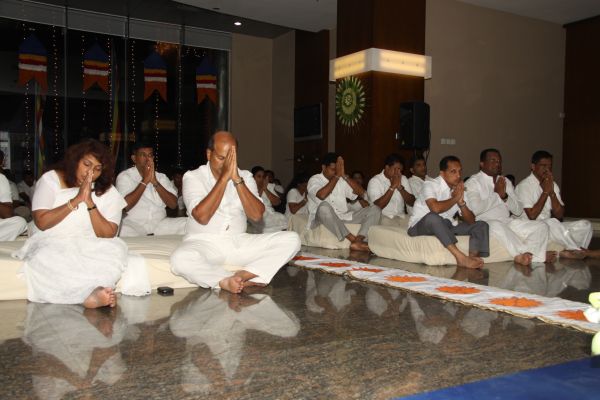 All Night Pirith Chanting and Alms Giving at Air Force Headquarters