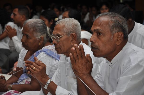 All Night Pirith Chanting and Alms Giving at Air Force Headquarters