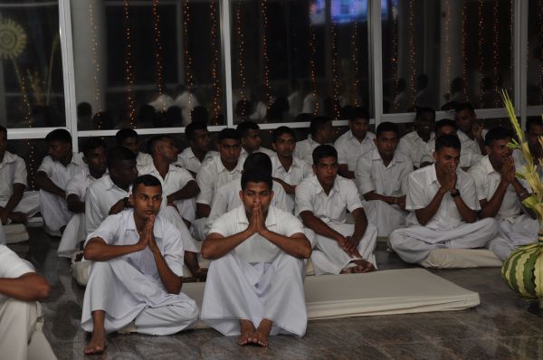 All Night Pirith Chanting and Alms Giving at Air Force Headquarters