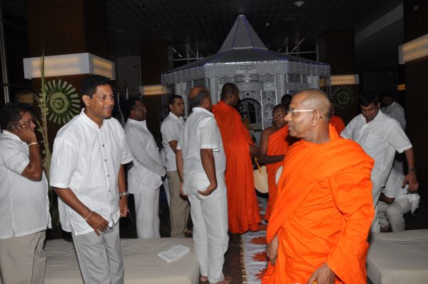 All Night Pirith Chanting and Alms Giving at Air Force Headquarters