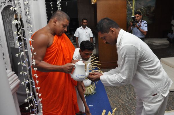 All Night Pirith Chanting and Alms Giving at Air Force Headquarters