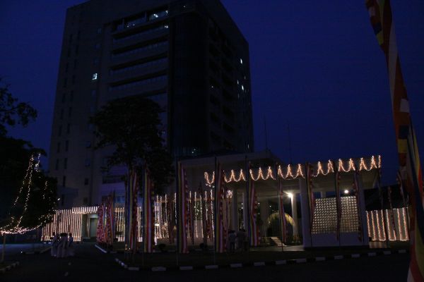 All Night Pirith Chanting and Alms Giving at Air Force Headquarters
