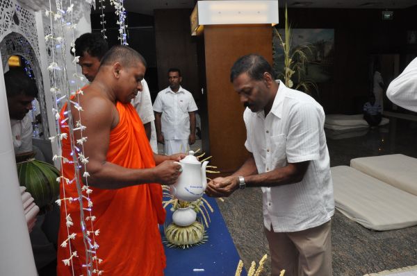 All Night Pirith Chanting and Alms Giving at Air Force Headquarters