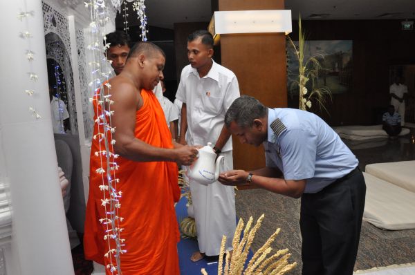 All Night Pirith Chanting and Alms Giving at Air Force Headquarters