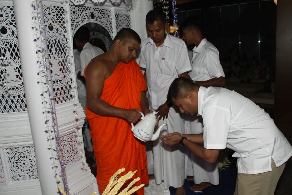 All Night Pirith Chanting and Alms Giving at Air Force Headquarters