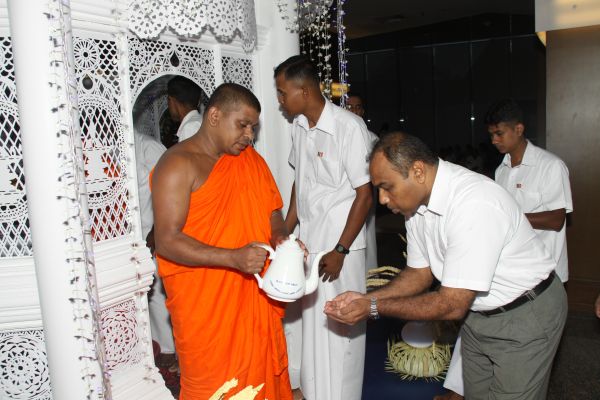All Night Pirith Chanting and Alms Giving at Air Force Headquarters